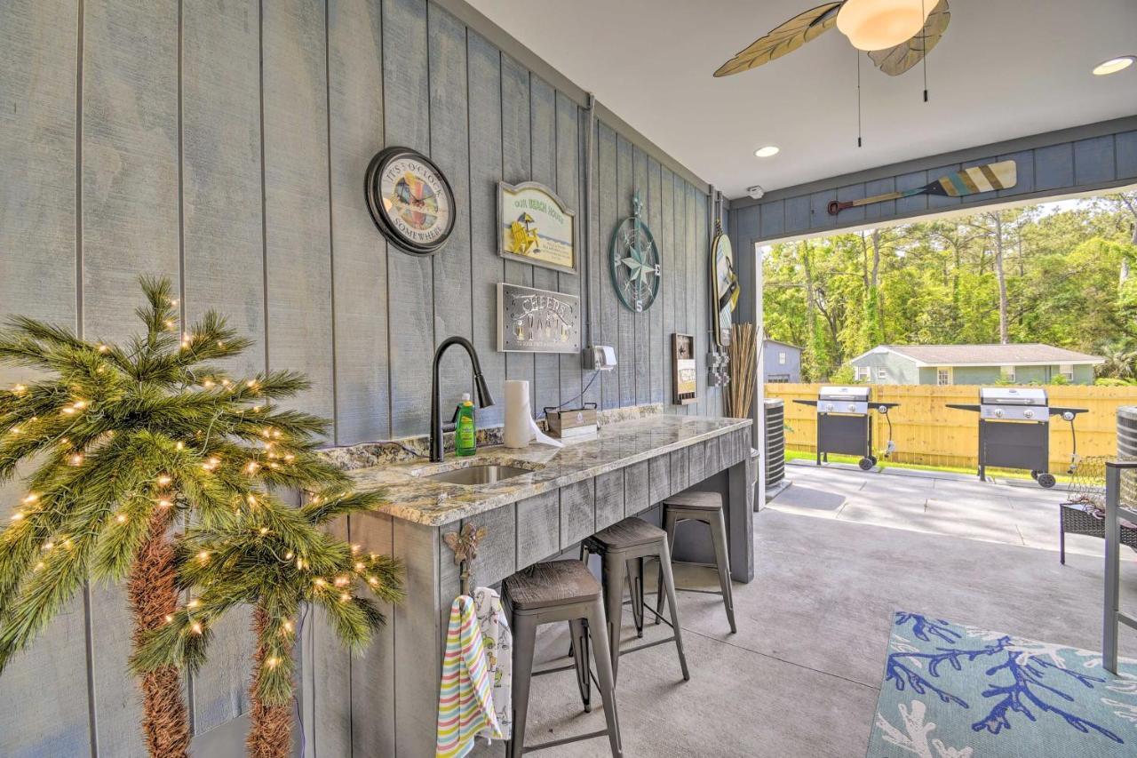 Ocean Isle Beach Home With Shared Lanai And Grill エクステリア 写真